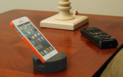 The Original Indestructible Hockey Puck Phone Stand - The Best Universal Smartphone Stand Compatible for All iPhone/Samsung/Google/LG Smartphones. Made from a Real Hockey Puck (2 Pack)