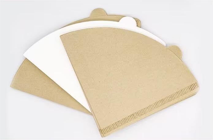 Generic Cone Filters #4 for Coffee Makers - Tear-Resistant Paper, Sustainable Material, 12-Cup Compatibility - Say Goodbye to Coffee Grounds in Your Brew (100, Brown), G3334