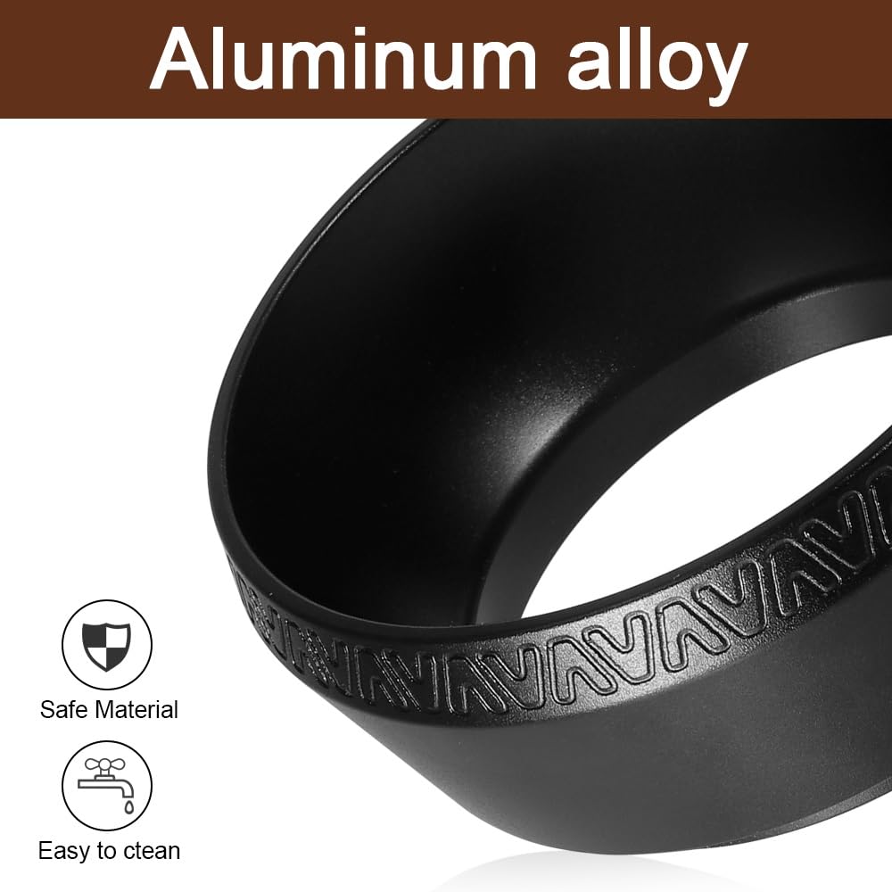 Magnetic Dosing Funnel, 51mm Espresso Dosing Funnel Aluminous Alloy Compatible with Breville 51mm Bottomless Portafilter