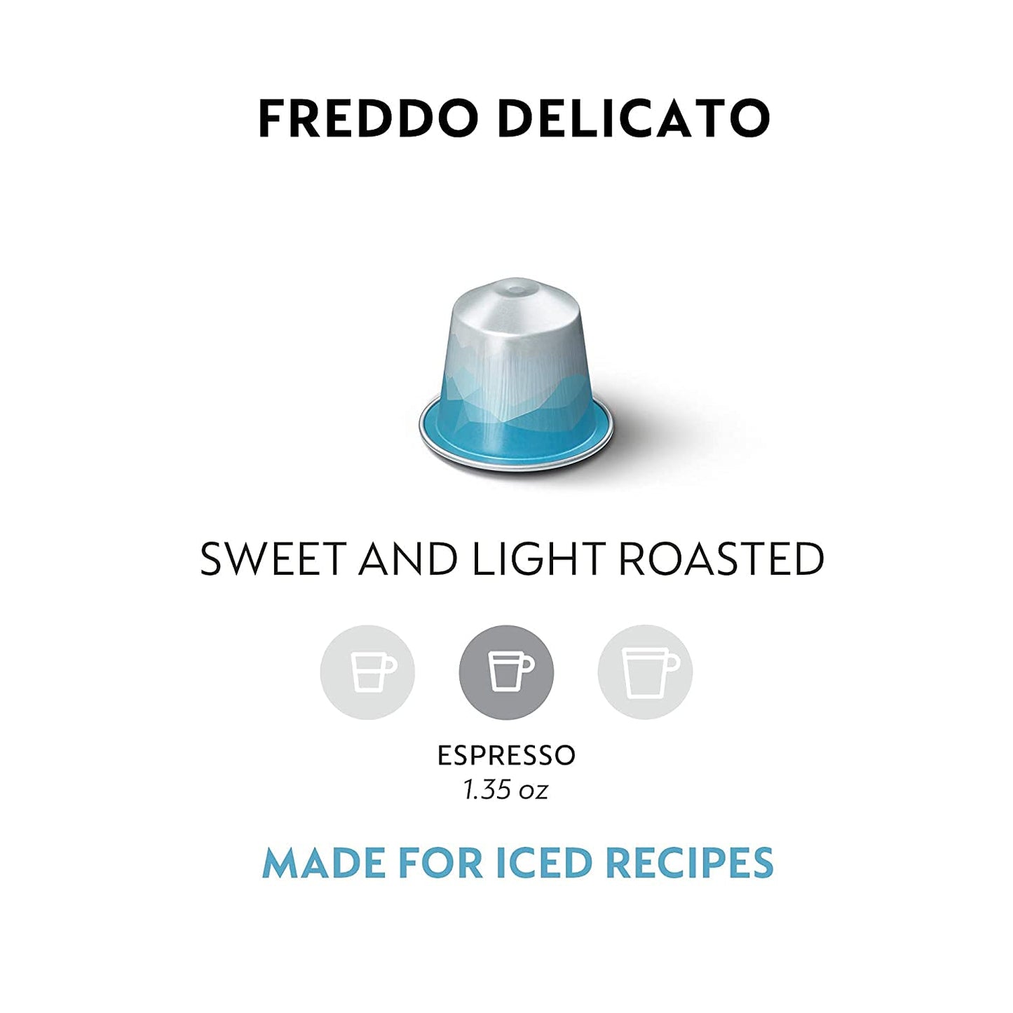 Nespresso Capsules Original Line, Freddo Delicato, 50-Count Espresso Coffee Pods