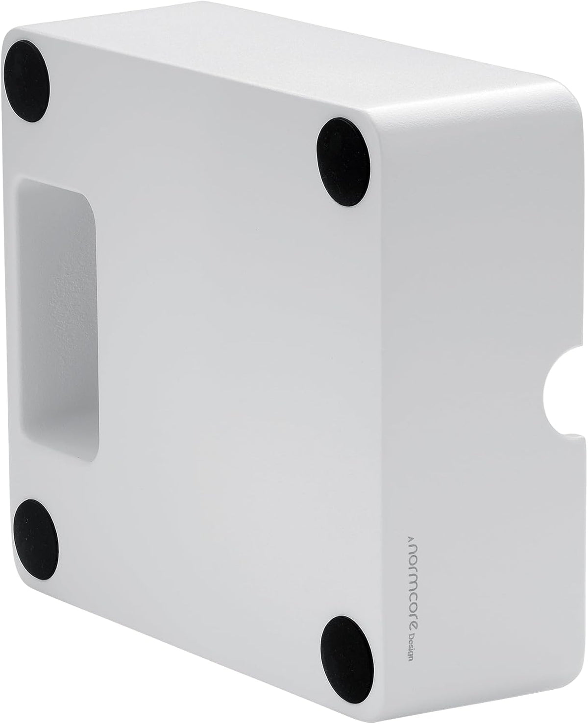 Normcore Compact Knock Box, Metal Espresso Knock Box, Heavy-Duty Knockbox, Anodized Aluminum, Espresso Accessories for Coffee Grounds, White