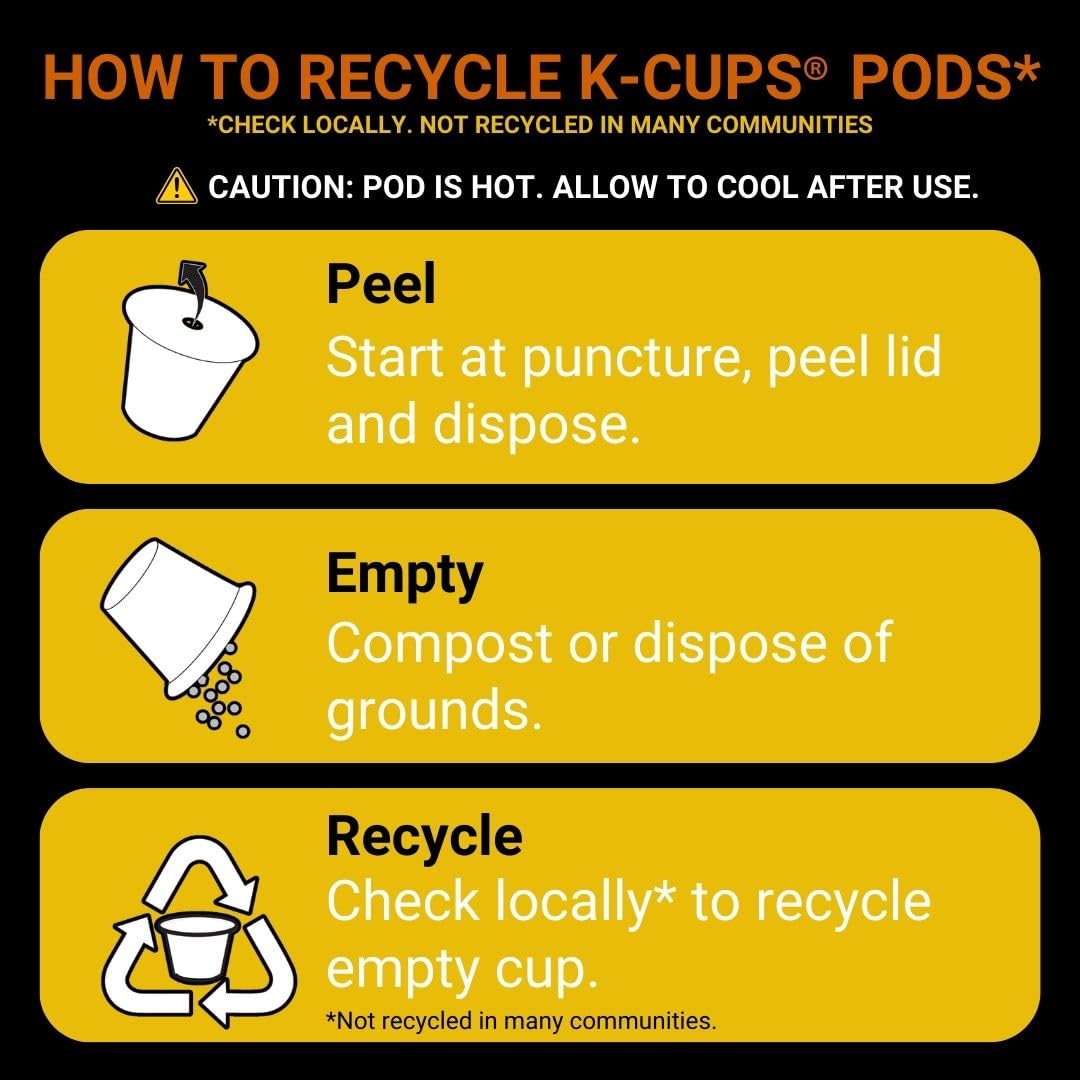 Chock full o’Nuts Donut Shop Keurig K-Cup Pods for Keurig Brewers – Premium Arabica, Medium Roast – Single Serve – 4 Packs of 24 K-Cup Pods