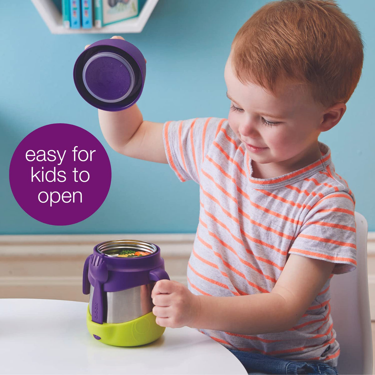 B.box Lilac Pop Insulated Food Jar, 1 EA
