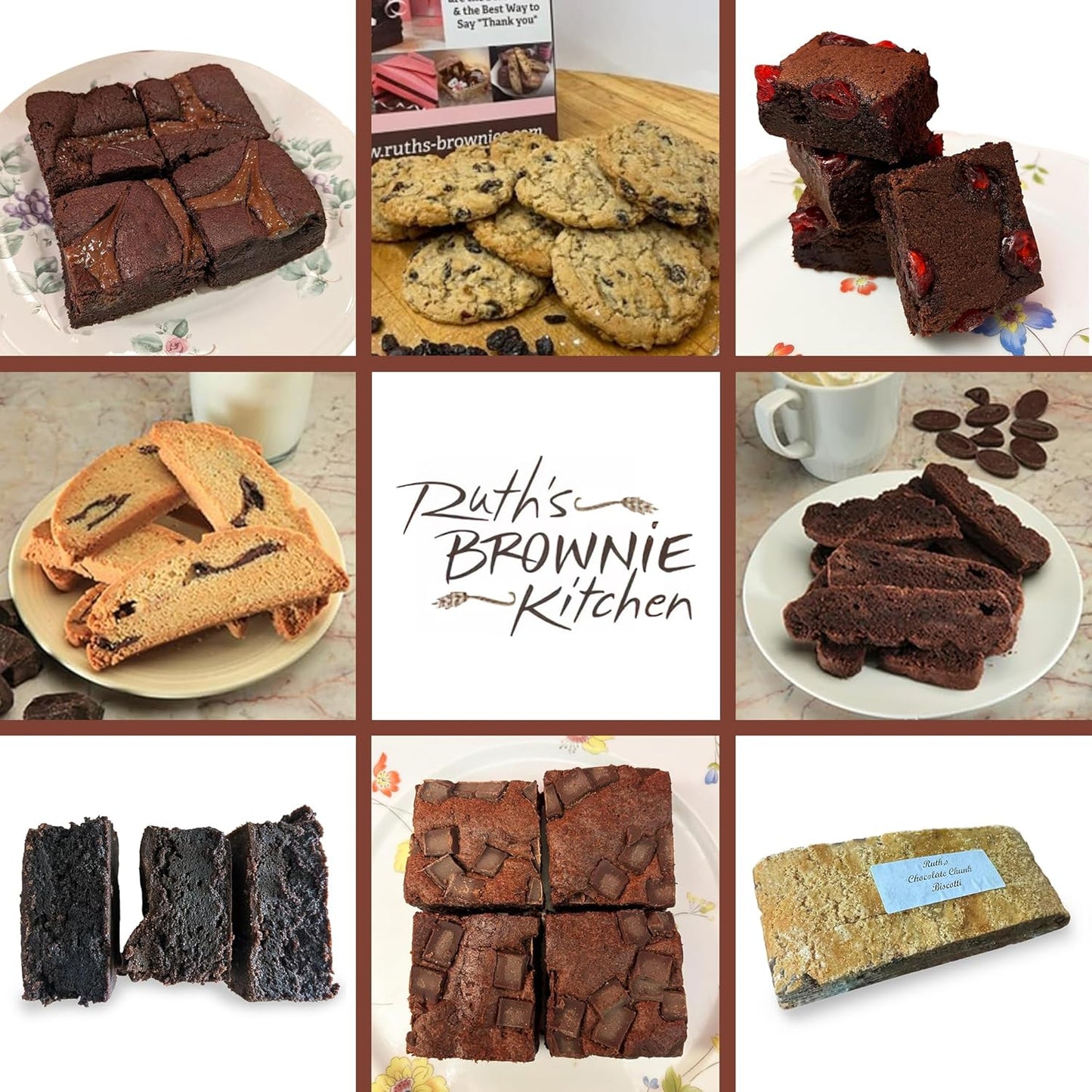 Ruth’s Peanut Butter Swirl Cake Style Brownies 4 Dozen – Gourmet Baked Treats | Delicious Gift with The Finest Ingredients | Guaranteed to Arrive Fresh