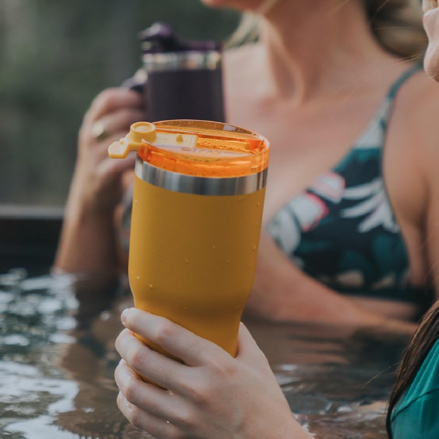 RTIC 20oz Essential Tumbler with Lid, Insulated, Stainless Steel, Metal, Double Wall Vacuum-Insulation, Ceramic Lined, Travel Cup for Iced Coffee, Tea, Hot and Cold Drink, Sage