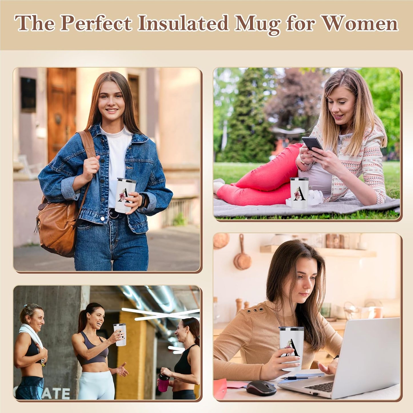 20 Oz Insulated Coffee Cup with Lid Car Tumbler Travel Mug Women Teacher Christmas Music Dance Science Gifts Daycare Special Education Need English History Sunday School Spanish Autism Reading Gym