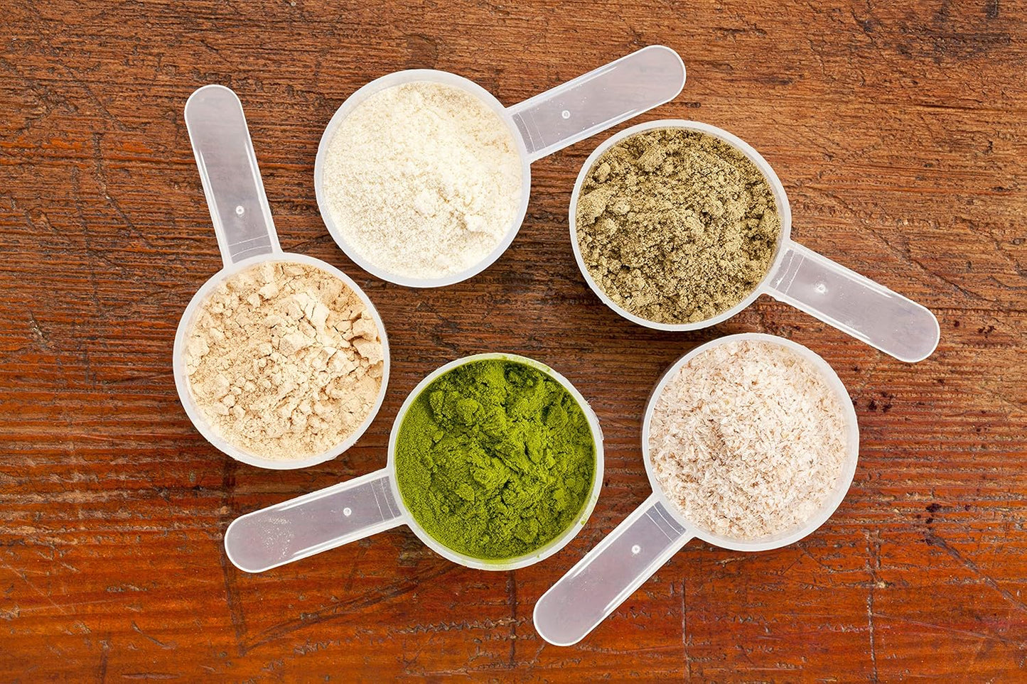 70 mL Plastic Measuring Packaging Scoop (=70 cc/ = 4.73 Tablespoon/ = 2.37 fl oz/ = 0.3 Cup), Meidum Handle - to Measure and Dispense Spices, Granules, Powders, for Seeds Packing (2)