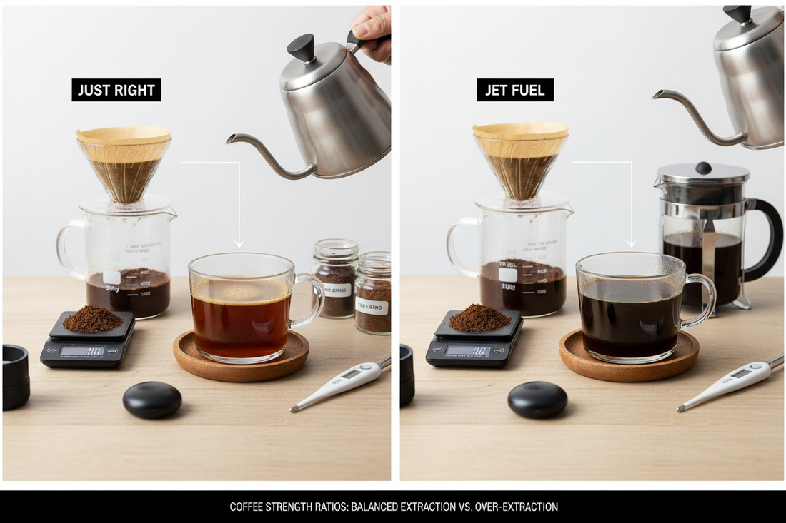 Coffee Strength 101: Ratios for "Just Right" vs "Why Is This Jet Fuel?"