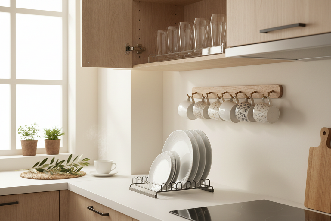 How to Store Tableware Efficiently in Small Kitchens