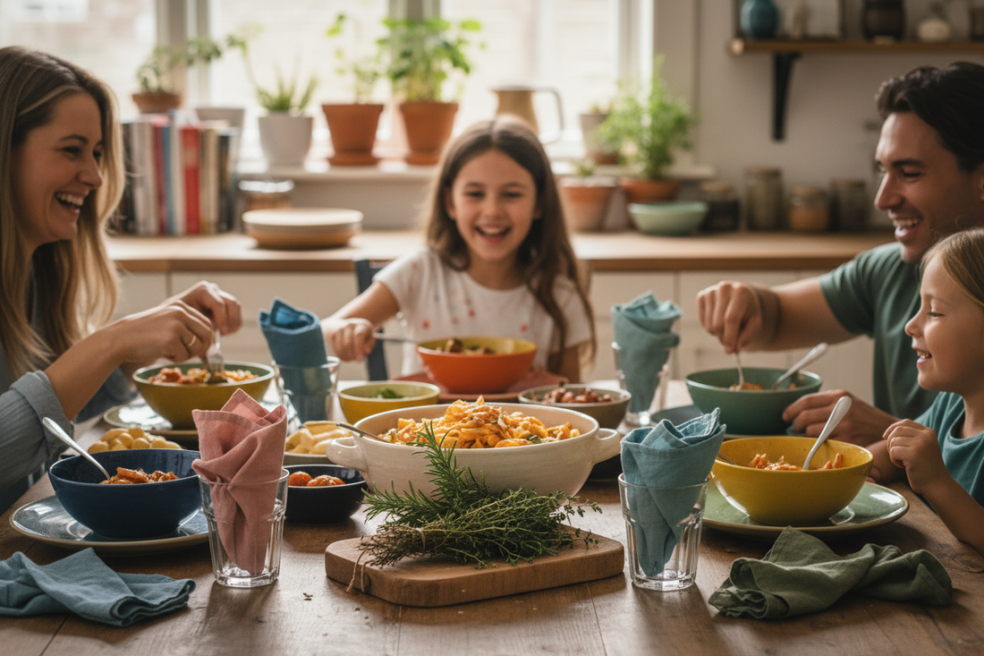 How to Style a Table for a Casual Family Dinner