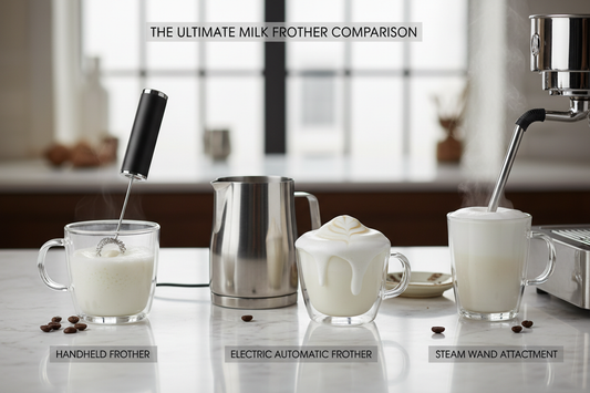 Milk Frother Showdown: Handheld vs Electric vs Capsule Machine Steam Wand