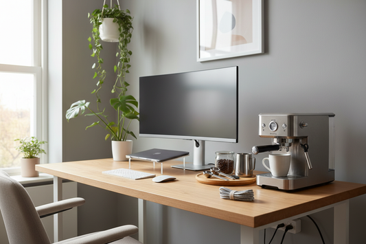 Work-From-Home Desk Coffee Setup That Doesn't Trash Your Keyboard