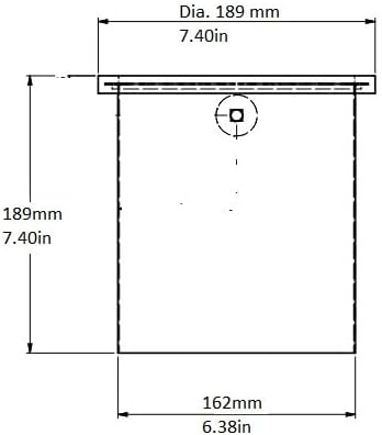 Rattleware Stainless Steel Open Bottom Knock Box Chute – Heavy-Duty Espresso Disposal Bin with Welded Rubber Bar – Fits Coffee Stations, Cafe, Restaurant, Hotel, or Home Use (6.25" x 7.5")