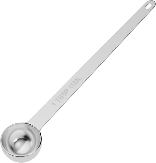 1PCS 1Tbsp(3tsp, 15ml) Extra Long Handle Measuring Spoon, Single Stainless Steel Individual Measure Scoop Only