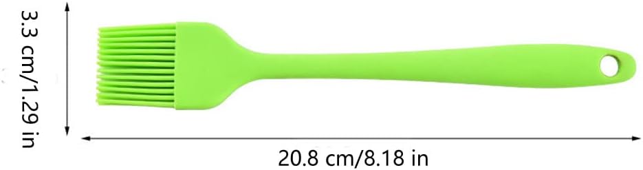 Silicone brush, Oil Brush for BBQ Kitchen Cooking Baking and Grilling（5 PCS,Green)