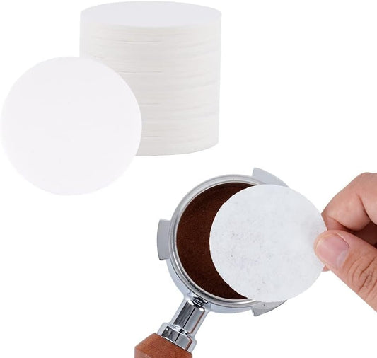 watchget 51mm Espresso Paper Filters - 500 Pcs Replacement Unbleached Coffee Filter Papers for 51mm Portafilter Baskets, Espresso Machines, Coffee Maker Accessories