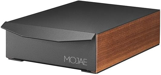 MOJAE Espresso Knock Box Drawer,Stainless Steel Detachable Coffee Ground Knock Container with Removable Knock Bar and Anti-Slip Base, Black