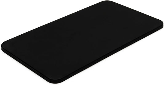 Rattleware Premium Black Espresso Tamping Mat 8.75" x 3" – Dense and Durable Non Slip Rubber – Heat Resistant Countertop Protection – Barista Coffee Station Essentials