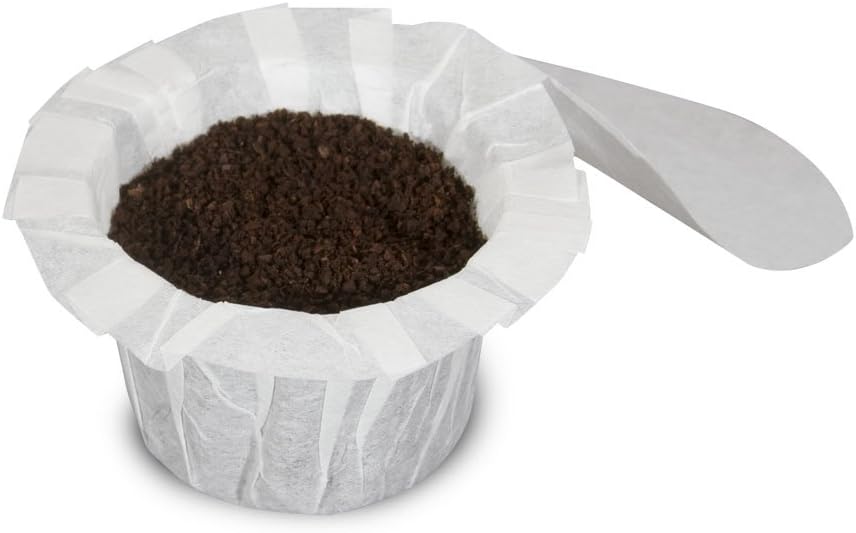 Perfect Pod EZ-Cup Disposable Paper Filters with Patented Lid Design for Reusable Coffee Pods - 4 Pack (200 Filters)