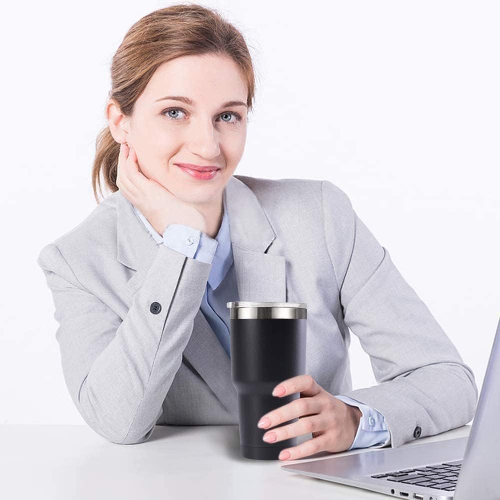 30oz Tumbler Stainless Steel Double Wall Travel Mug with Lids, Vacuum Insulated Bulk Tumblers Coffe Cup for Home, Office, Outdoor Suitable for Vehicle Cup Holders(Set of 8, Navy)