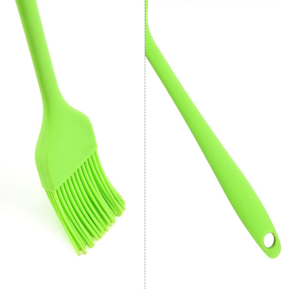 Silicone brush, Oil Brush for BBQ Kitchen Cooking Baking and Grilling(3 PCS,Rose Red)