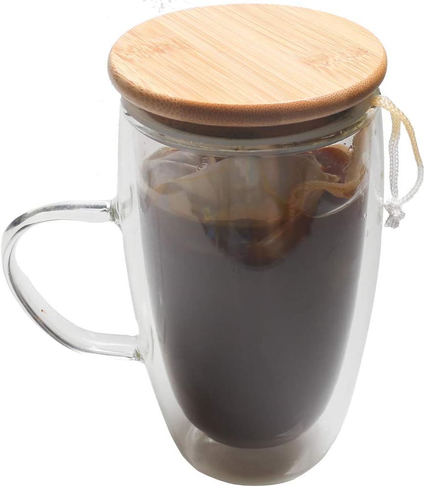 4 Pack Cold Brew Coffee Bag,120 Micro Food Grade Nylon Ultra Fine Mesh, 8.6x5 inch Reusable Cold Brew Coffee Filter with Seamless Bottom, Coffee Maker
