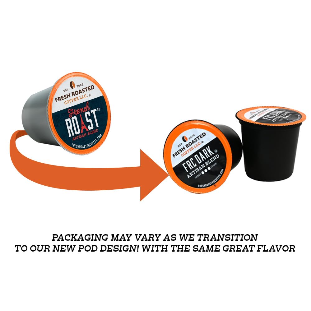 Fresh Roasted Coffee, Dark Costa Rica Tarrazu, Dark Roast, 72 Pods for K Cup Brewers