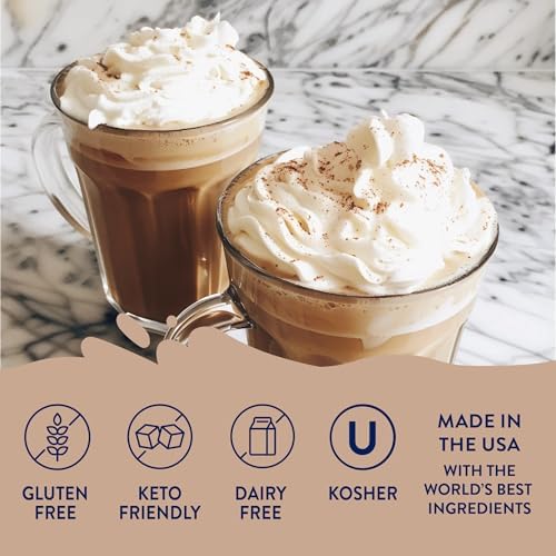 Jordan's Skinny Syrups Sugar Free Coffee Syrup, Vanilla Flavor Drink Mix, Zero Calorie Flavoring for Chai Latte, Protein Shake, Food and More, Gluten Free, Keto Friendly, 25.4 Fl Oz, 2 Pack