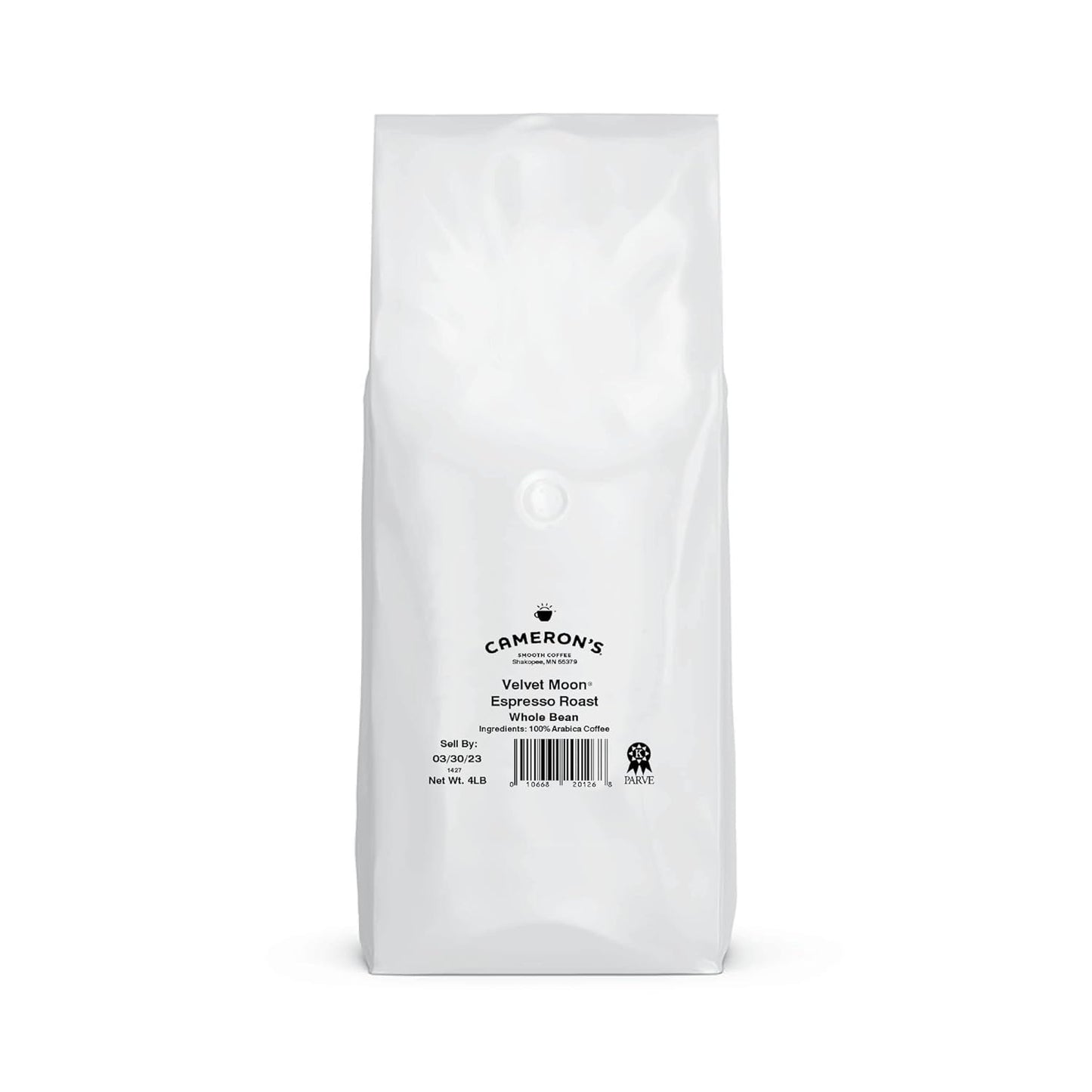 Cameron's Coffee Roasted Whole Bean Coffee, Velvet Moon, 4 Pound
