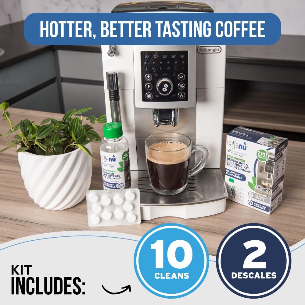 Caffenu Cleaning & Descaling Kit Compatible with DeLonghi Coffee Machines