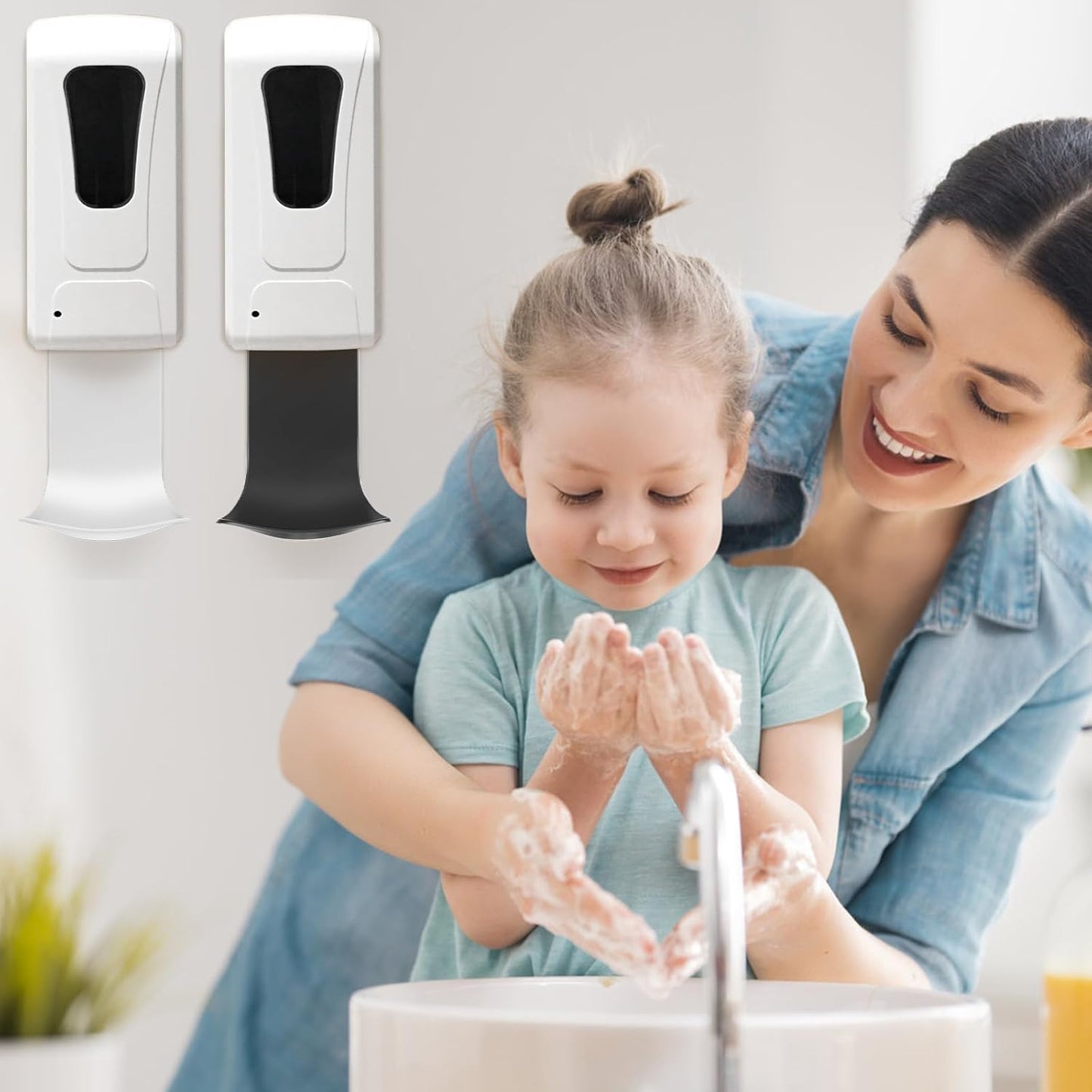 5PCS Dispenser Drip Tray Wall Mount Soap Dispenser Bracket, Laundry Detergent Drip Catcher Prevent Dripping and Spraying, Easy to Clean(Black)