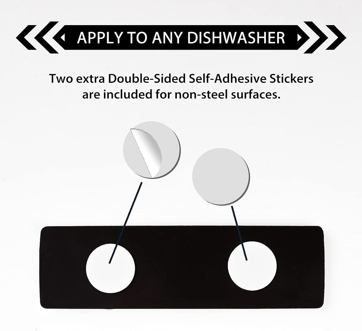 KitchenTour Dishwasher Magnet Clean Dirty Sign, Upgrade Super Strong Clean Dirty Magnet for Dishwasher, Large Text Easy to Read Non-Scratch Magnetic Indicator Kitchen Decor, Silver
