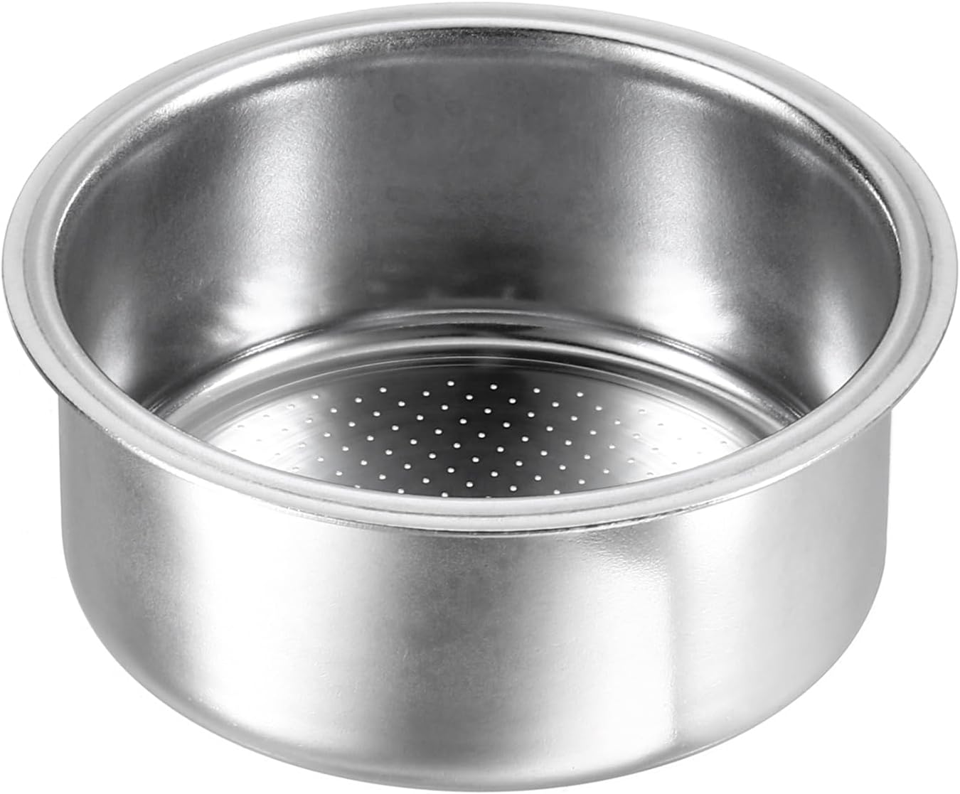uxcell 1Pcs 51mm Coffee Filter Basket, 2-Cup Stainless Steel Reusable Espresso Coffee Machine Bowl Baskets Replacement