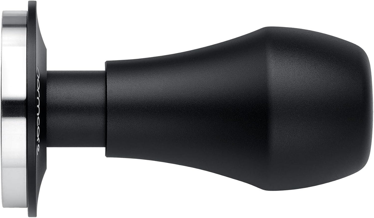 Normcore 49mm Coffee Tamper V4.1 with Click Sound Feedback, Spring Loaded Tamper With Stainless Steel Flat Base, Compatible with 49mm Espresso Machine Portafilter, Black