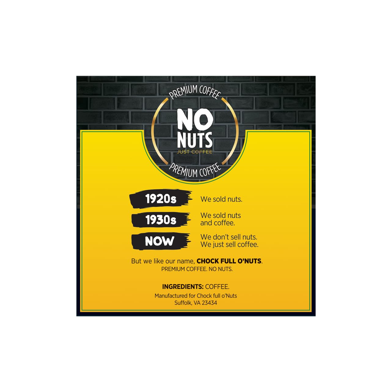 Chock Full o'Nuts Colombian Coffee, Compatible with K-Cup Pods, 12 CT (Pack of 3)