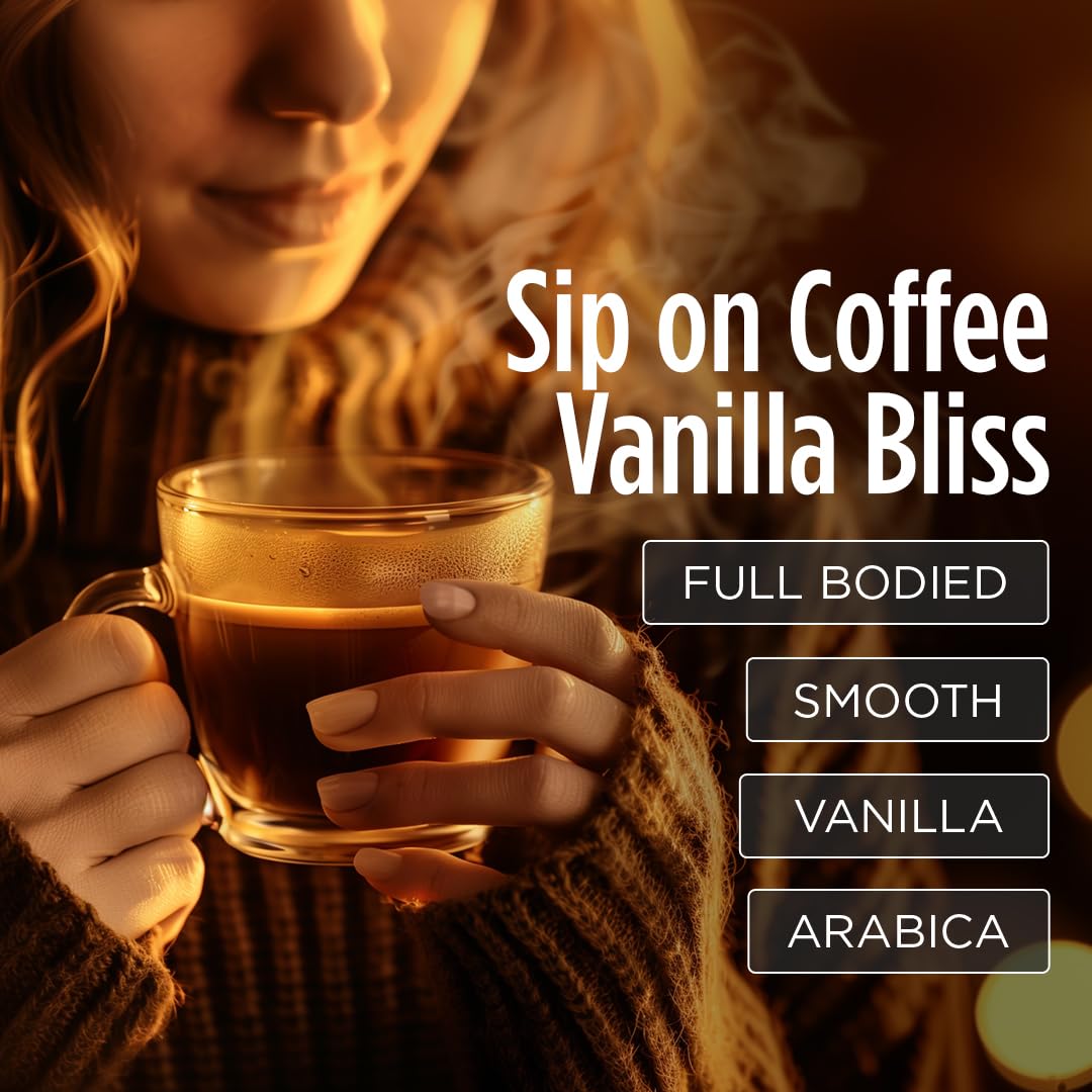 VitaCup Genius Vanilla Keto Coffee Pods w/MCT Oil, Turmeric, B Vitamins, & D3 for Energy & Focus in Recyclable Single Serve Pod Compatible with K-Cup Brewers Including Keurig 2.0, 16 CT