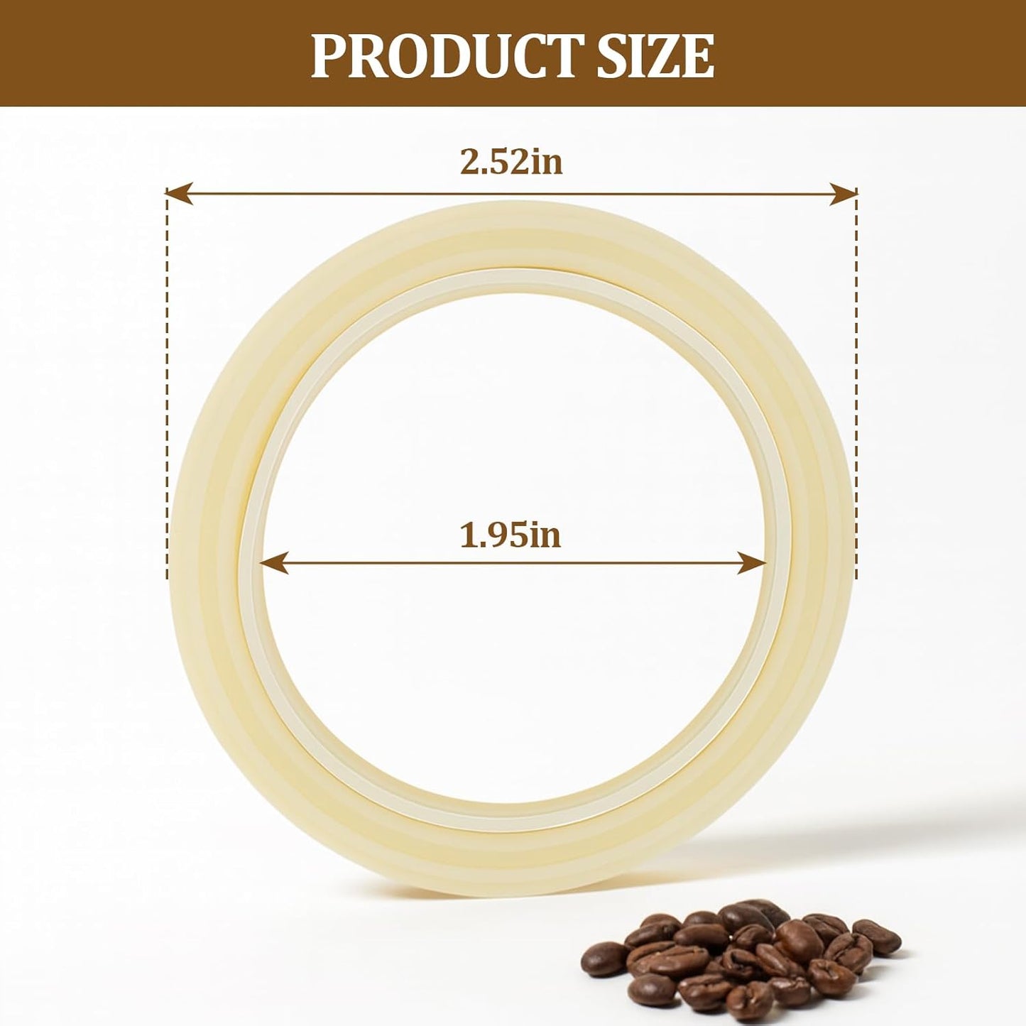Silicone Steam Ring for Breville Espresso Machines 54mm, Compatible with Multiple Models Leak-proof Gasket, Replaceable, Good Seal, Better Extraction (2 Pack）