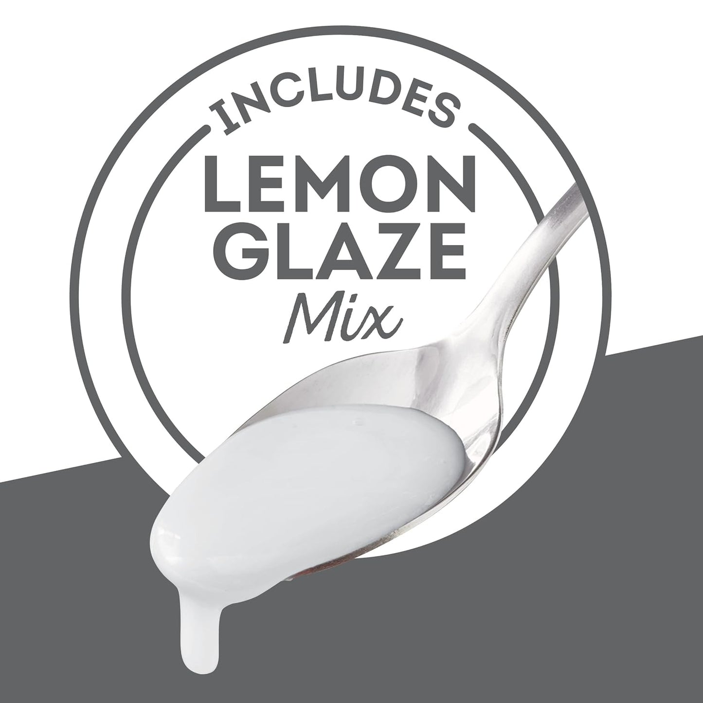 Krusteaz Meyer Lemon Pound Cake Mix with Lemon Glaze Mix, 16.5-Ounce Box (Pack of 12)