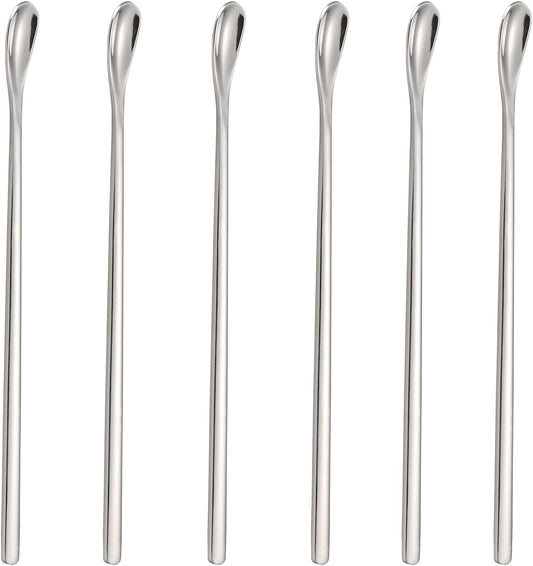 Stainless Steel Coffee Stirrers Spoons 6 Pieces Ice Tea Long Spoons Drink Stir Sticks Spoon for Bar Coffee Cocktail…
