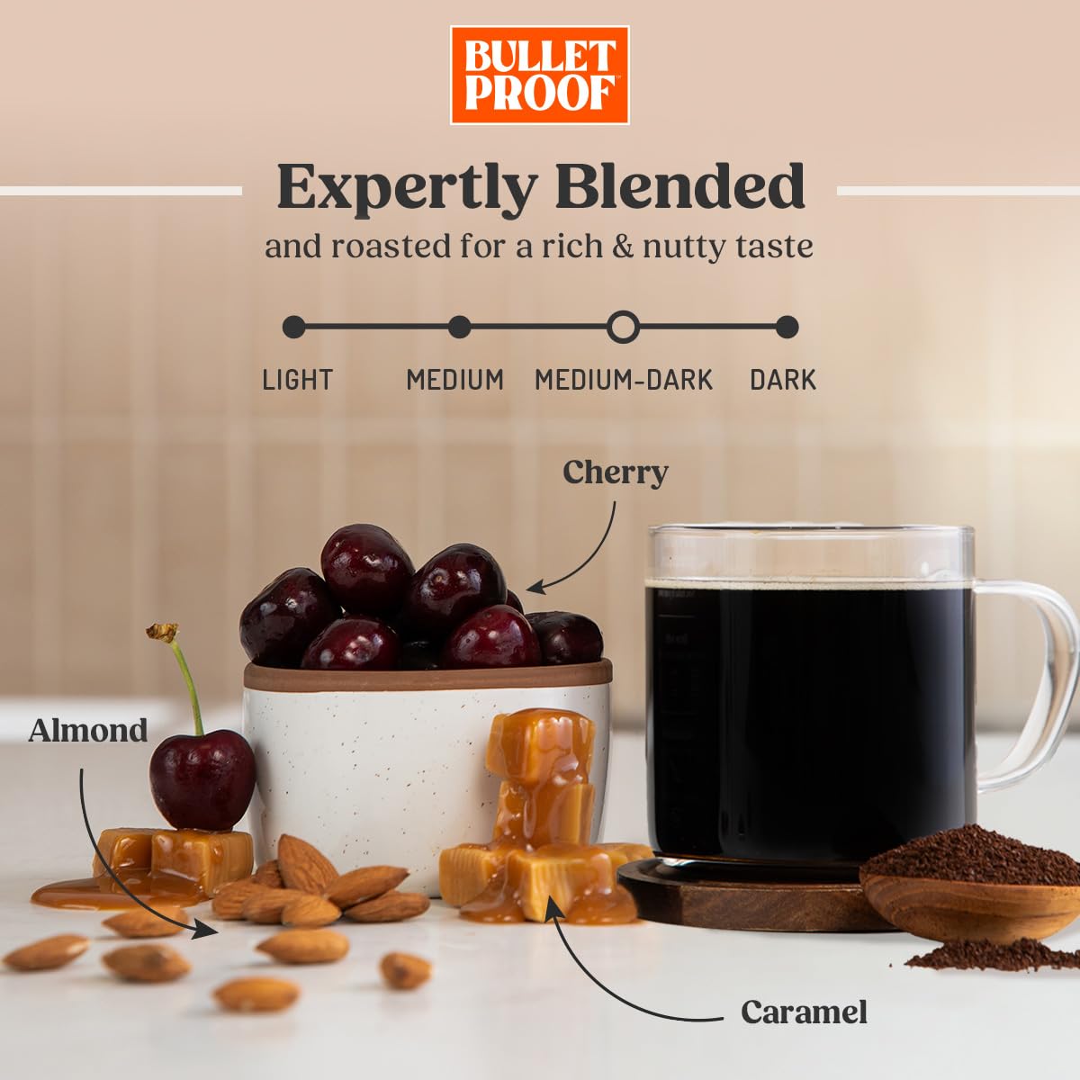 Bulletproof The Mentalist Medium-Dark Roast Single-Serve Pods, 10 Count, 100% Arabica Beans, Clean Coffee Tested for Toxins, Packaging May Vary