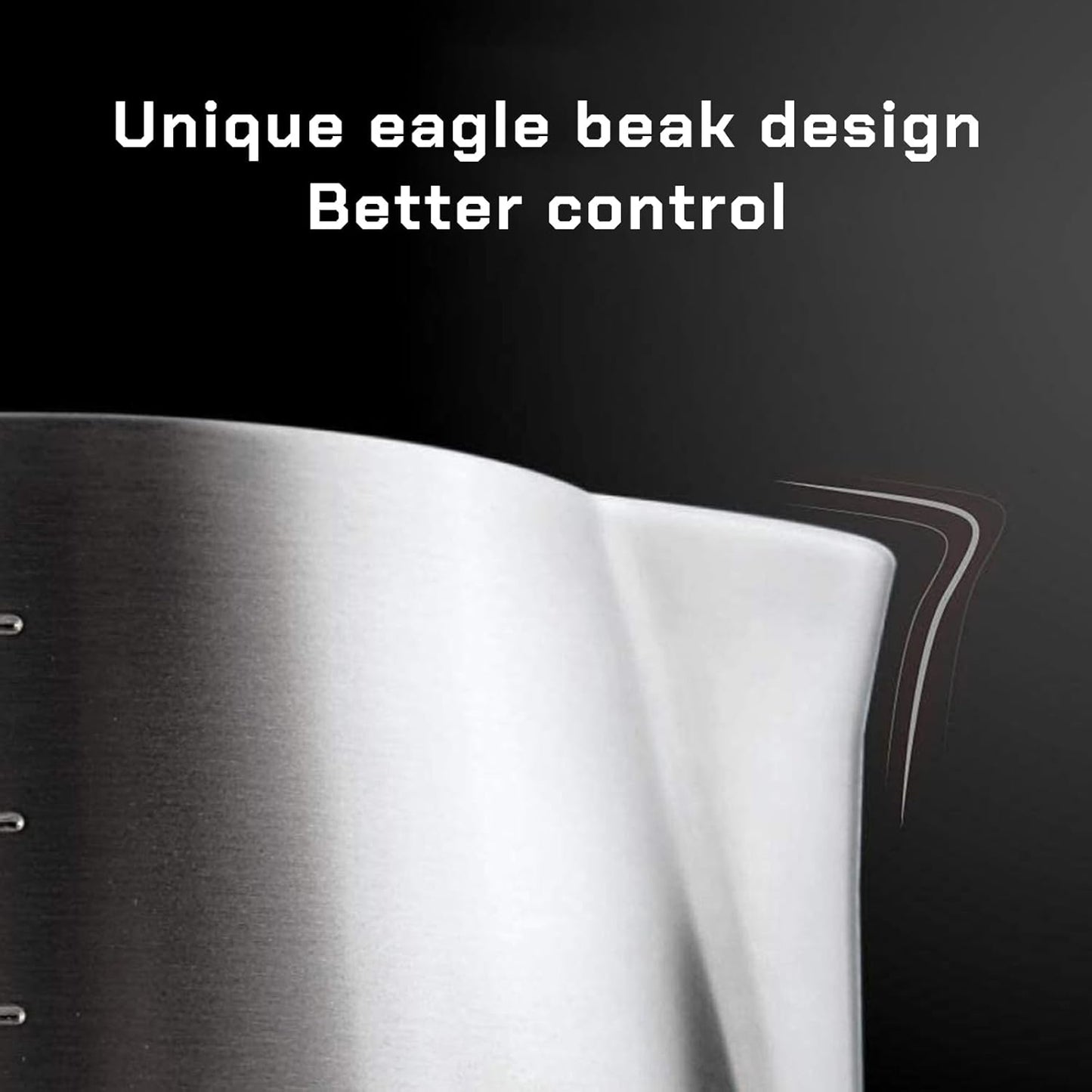 Milk Frothing Pitcher Steaming Pitchers Stainless Steel Milk/Coffee/Latte/Cappuccino Steam Pitchers Milk Jug Cup (350ml/12oz Single)