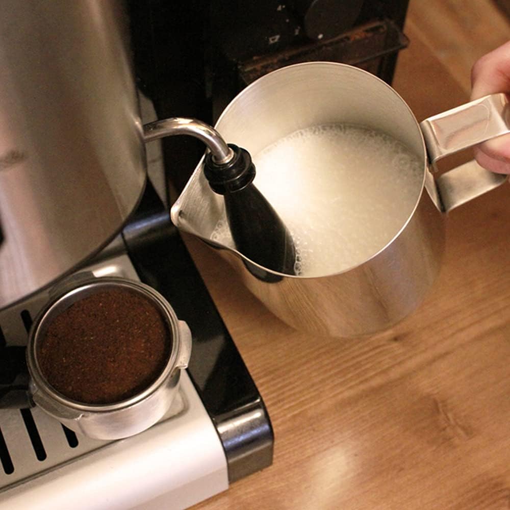 2 Pack Milk Frothing Pitcher 900ml 32oz Steaming Pitchers Stainless Steel Milk/Coffee/Cappuccino/Latte Art Steam Pitchers Milk Jug Cup with Art Pen(2)