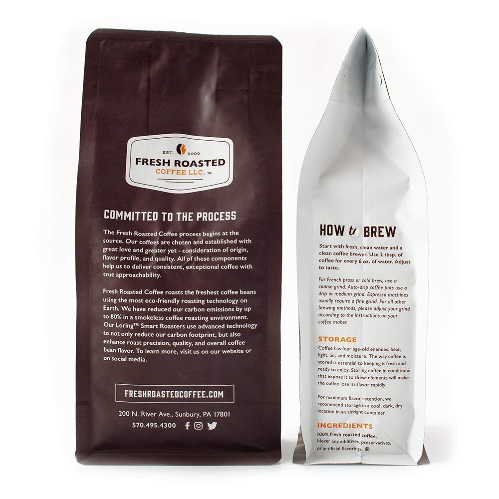 Fresh Roasted Coffee, Organic Honduran Marcala | USDA Organic, 100% Single Origin, Kosher | Medium Roast 5 lb (80 oz) Ground