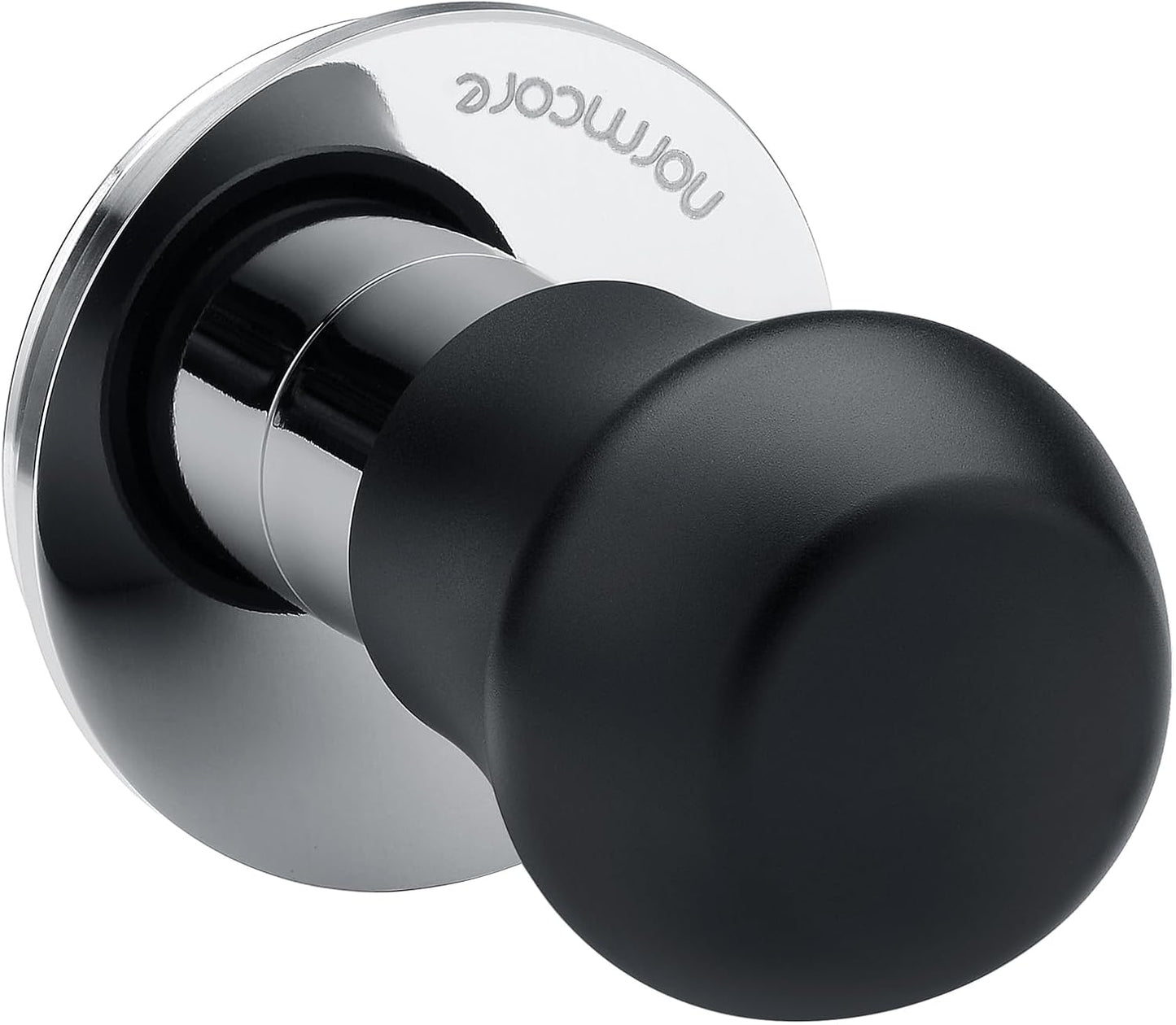 Normcore 53.3mm Espresso Tamper V4.1 Mini, Spring-Loaded Coffee with Click Feedback, Self-Leveling Stainless Steel Flat Baffle, Compatible with Breville Sage 54mm Portafilters, Black
