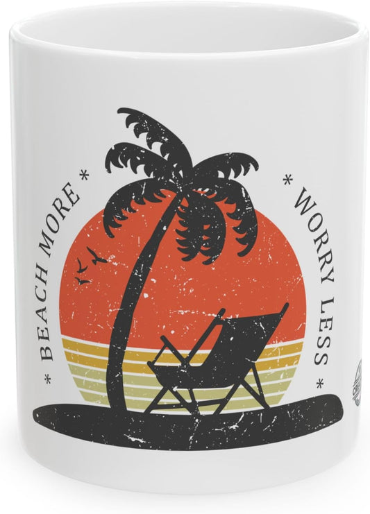 11 OZ Novelty Coffee Mugs - Christmas Gift (Beach Theme)