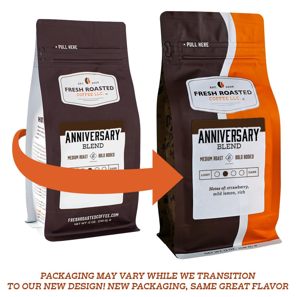Fresh Roasted Coffee,100% Dark Colombian, 12 oz, Med-Dark Roast, Whole Bean, Kosher