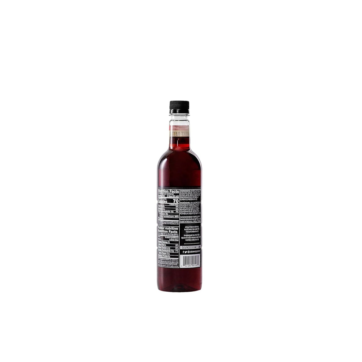 DaVinci Gourmet Classic Cake Batter Syrup, 25.4 Fluid Ounces (Pack of 4)
