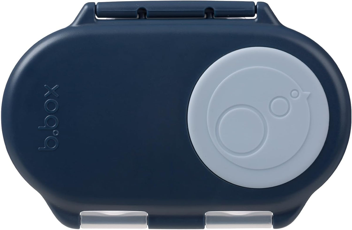 b.box Snack Containers for Kids, Toddler Snack Box Container, Reusable Small Bento Box for Lunch, School & Travel, Leak Proof, BPA free, Dishwasher Safe, Ages 4 months+ (Midnight, 12oz)