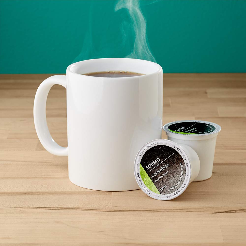 Amazon Brand - Solimo Medium Roast Coffee Pods, Colombian, Compatible with Keurig 2.0 K-Cup Brewers, 24 Count