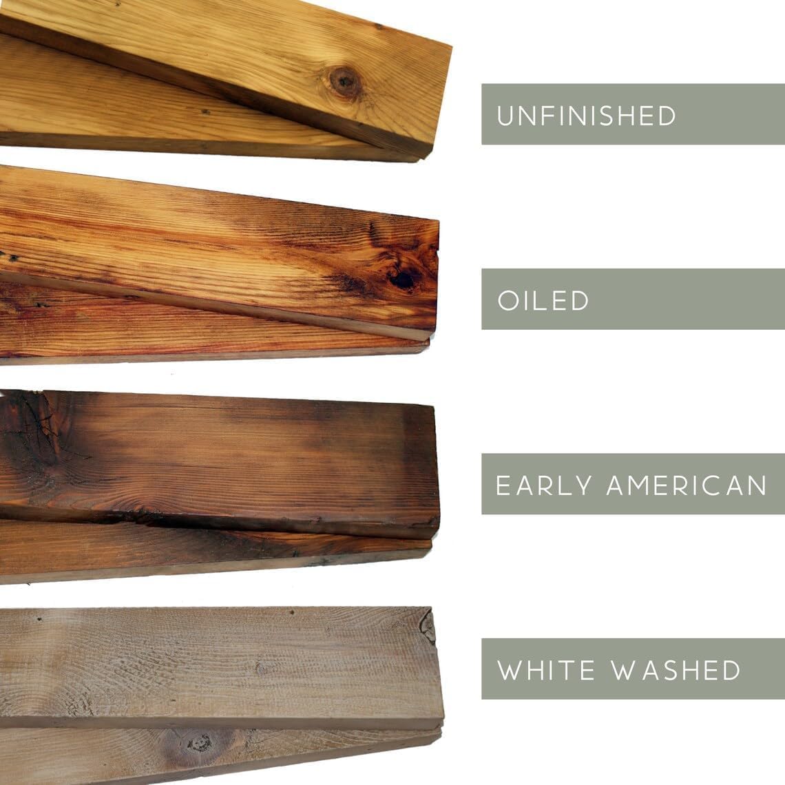 Modern Timber Craft Reclaimed Wood Fireplace Mantel Shelf | Solid Rustic American Barnwood with Steel Floating Shelf Brackets | 2.75" Thickness | 66" L x 7" D, Early American, Planed and Sanded